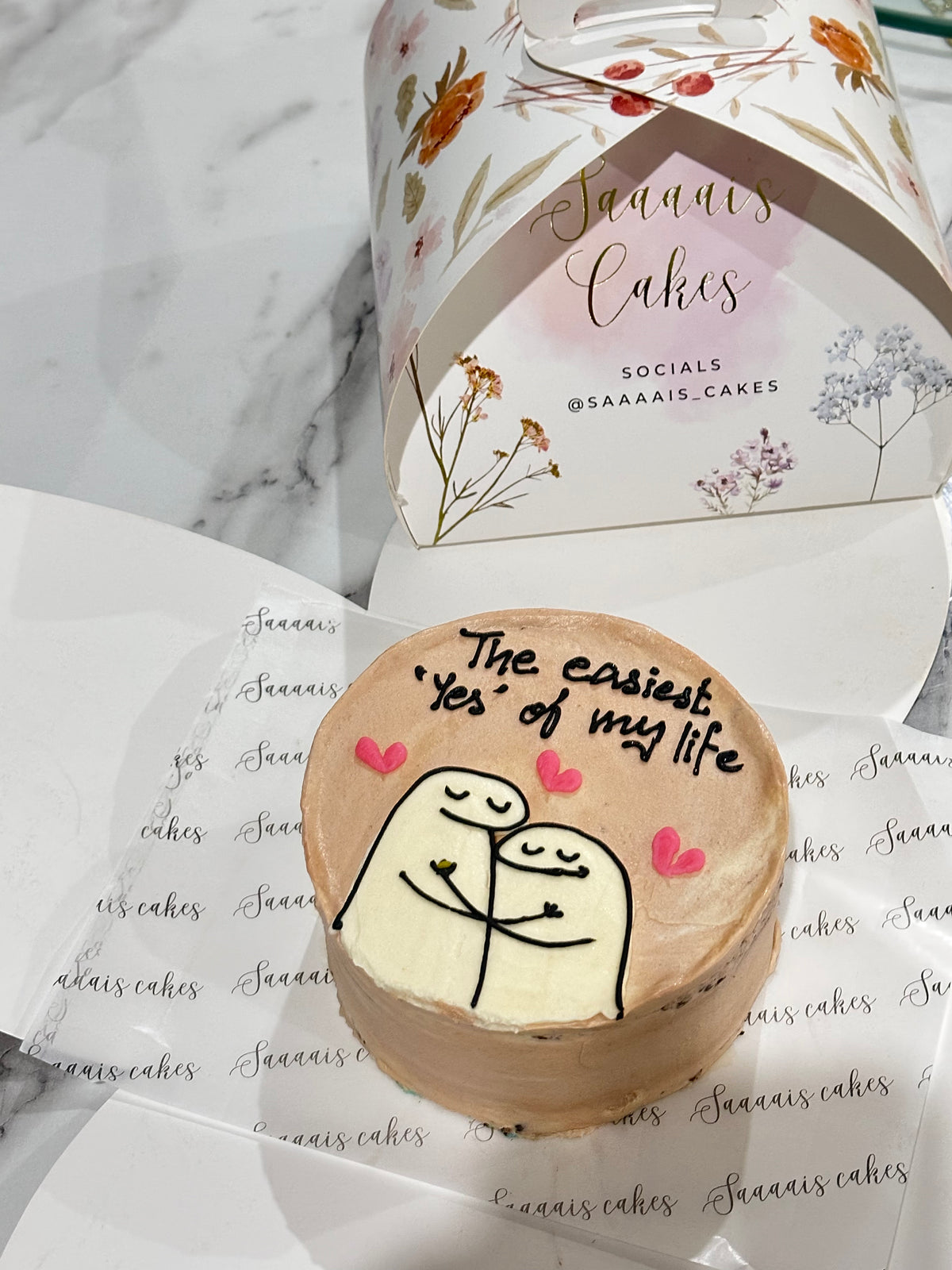 Hug in a cake cake from Saaaaiscakes Karachi