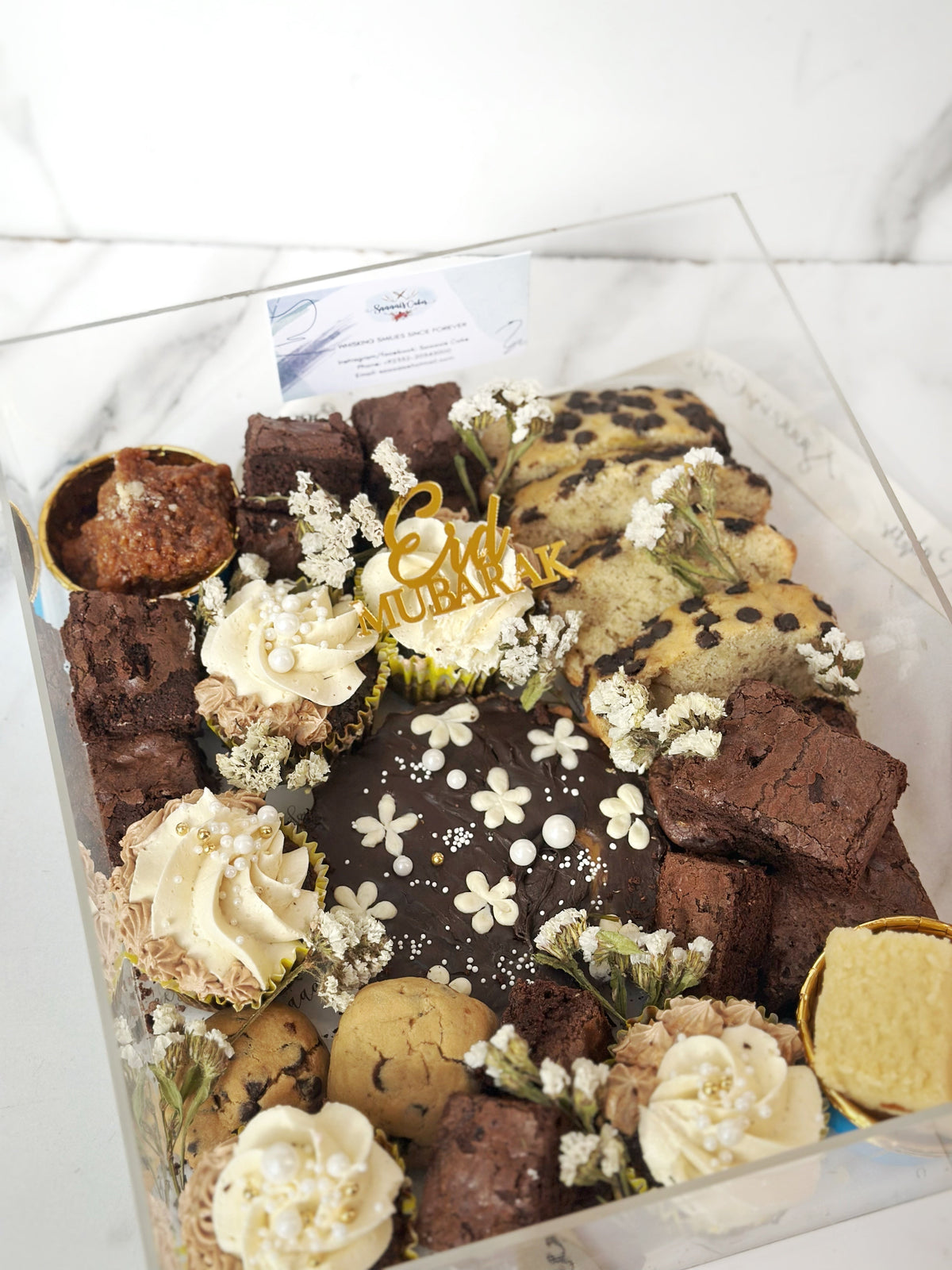 The velvet box cake from Saaaaiscakes Karachi
