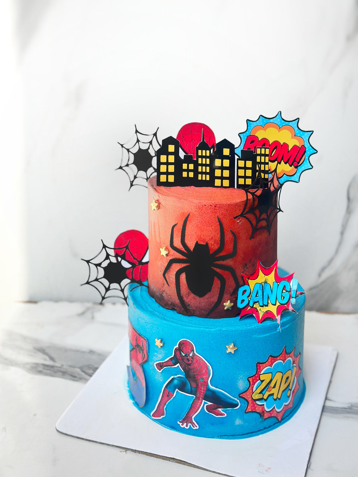 Spidey cake from Saaaaiscakes Karachi