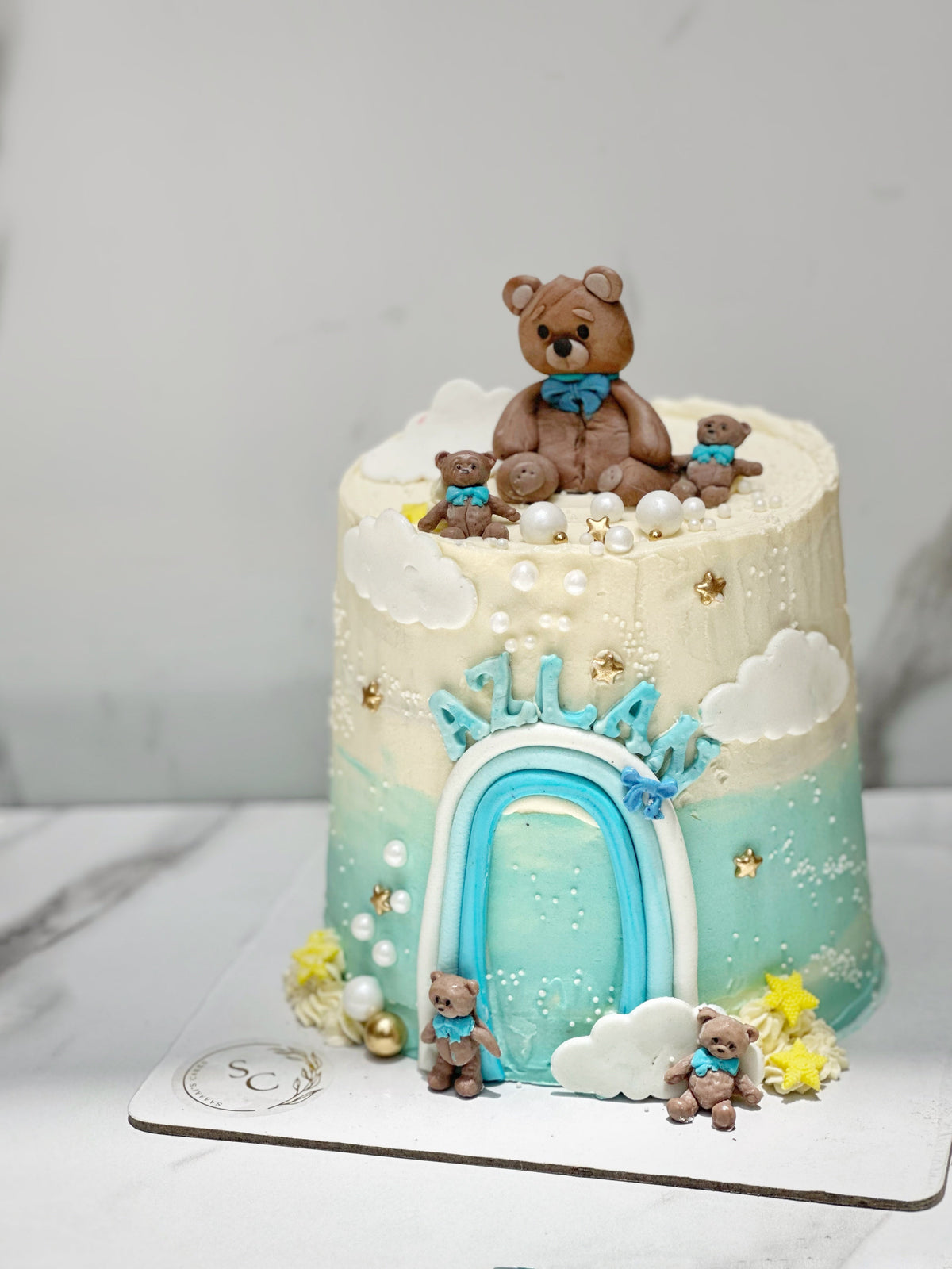 baby in blue cake from Saaaaiscakes Karachi