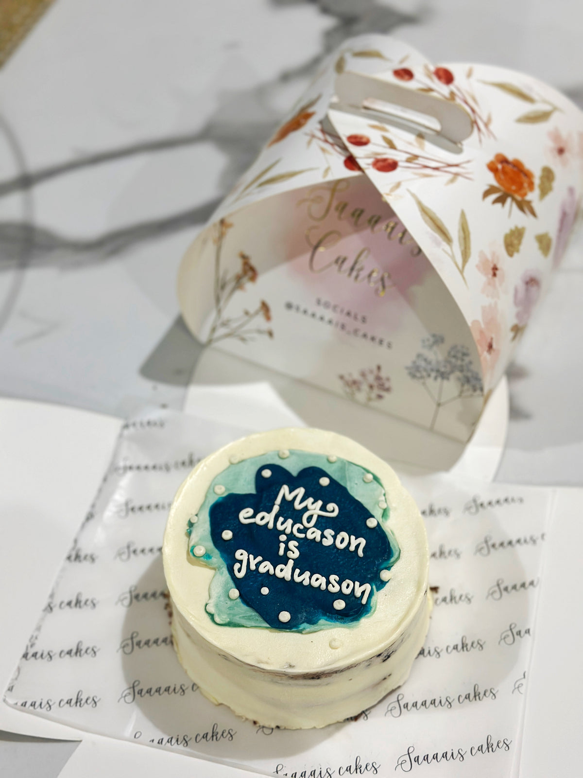 You + cake cake from Saaaaiscakes Karachi