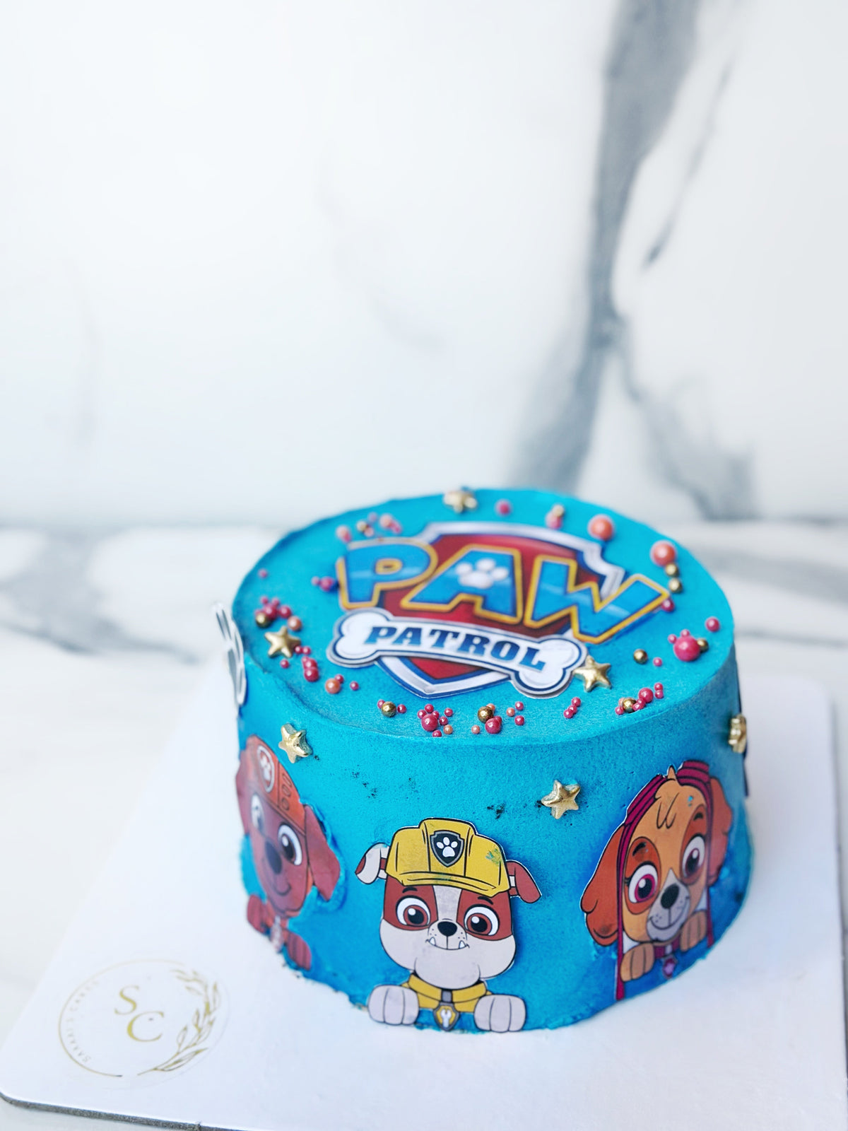 paw petrol cake from Saaaaiscakes Karachi