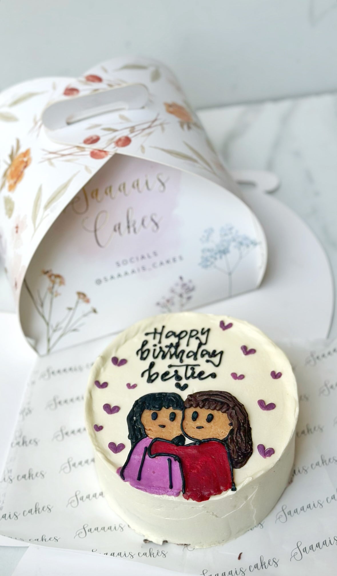 Besties cake from Saaaaiscakes Karachi