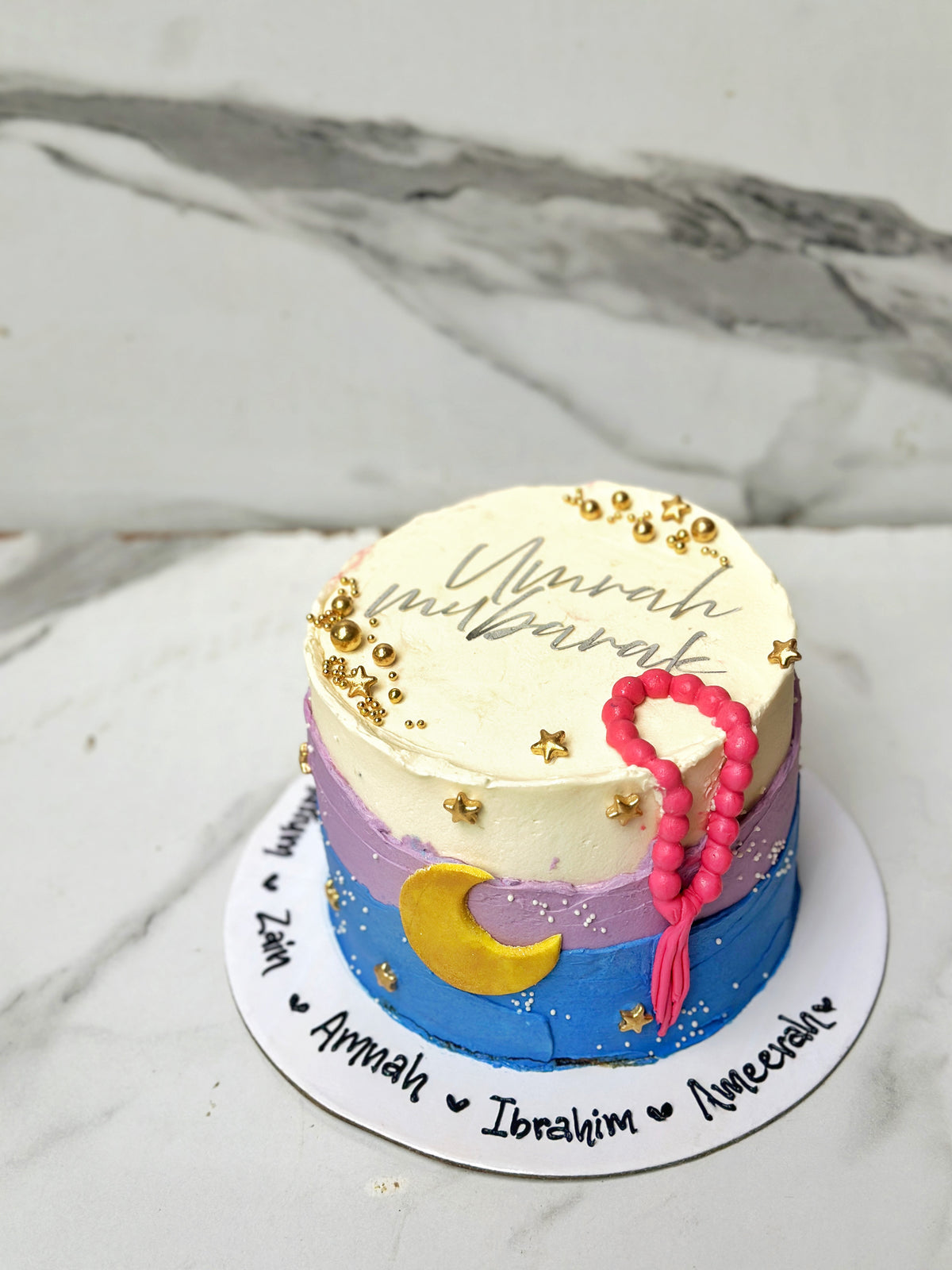 Bliss and blessing cake from Saaaaiscakes Karachi