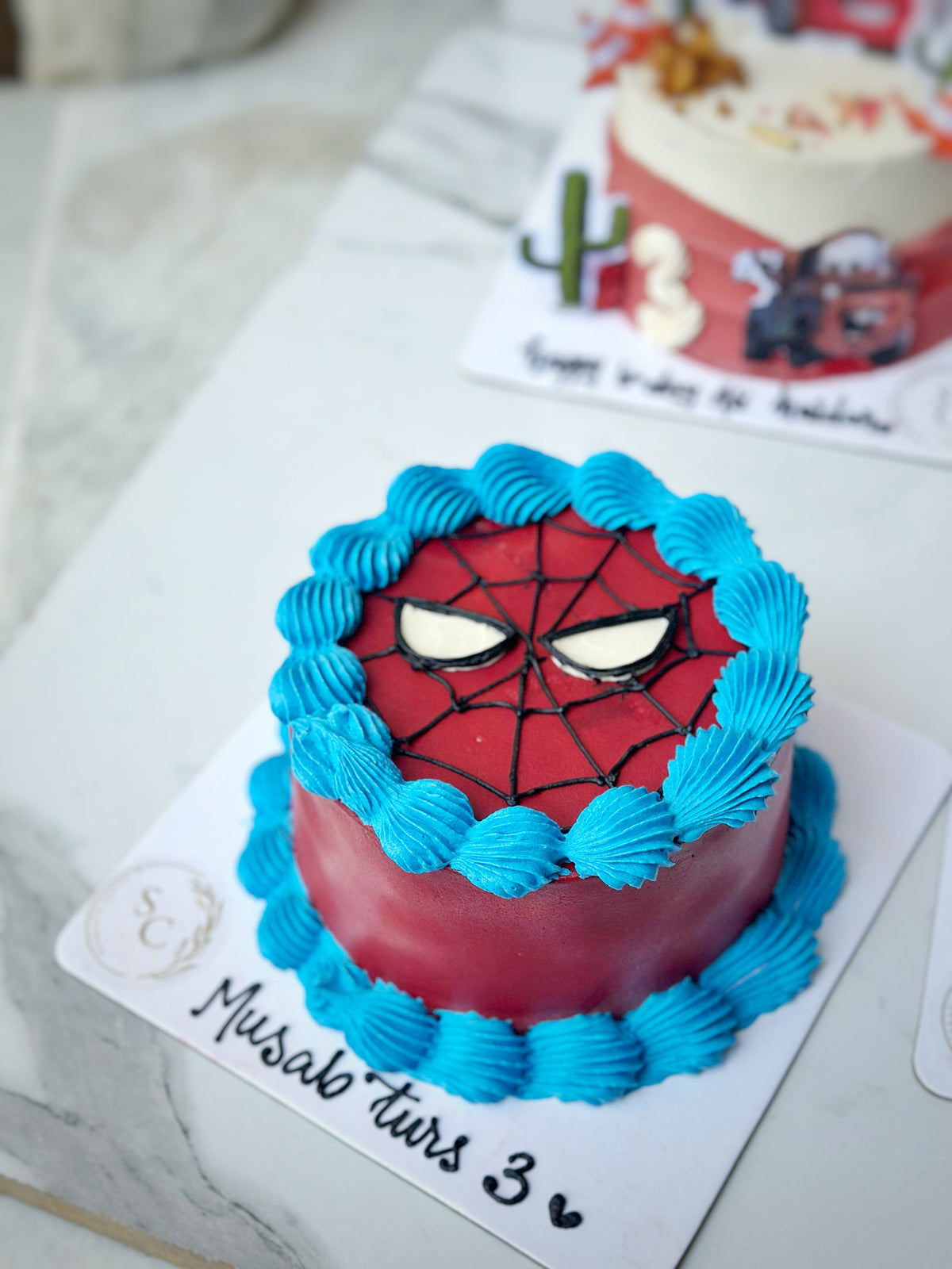 Spider man cake from Saaaaiscakes Karachi
