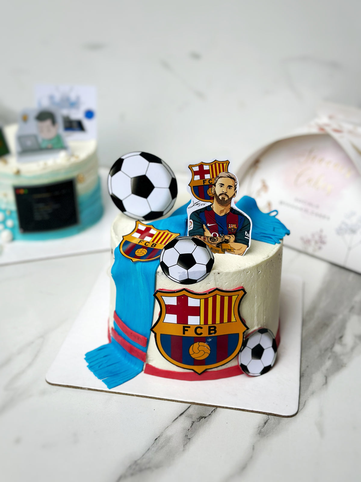 Football fandom cake from Saaaaiscakes Karachi