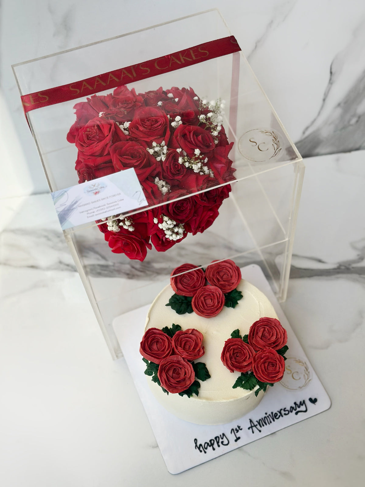 The Luxe Fix cake from Saaaaiscakes Karachi