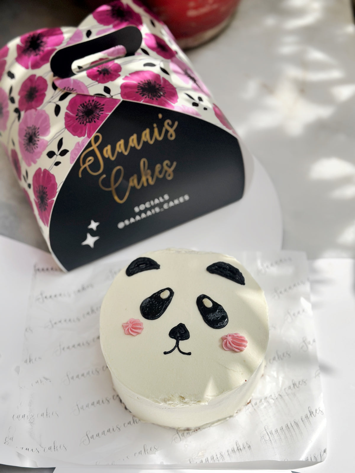 Panda friends cake from Saaaaiscakes Karachi