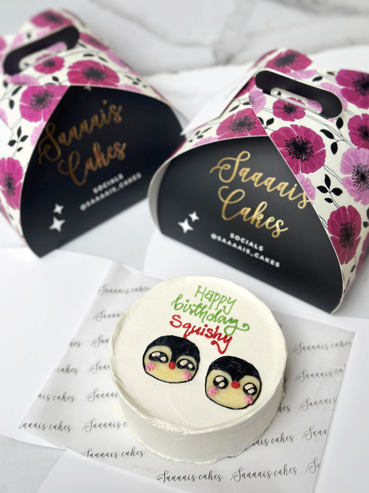 Penguins friends cake from Saaaaiscakes Karachi